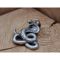 Echt zilveren Cobra hanger